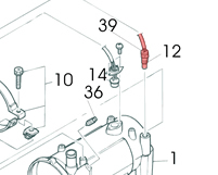 12) Thermistor assembly